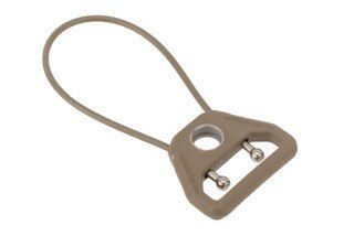 Blue Force Gear Tan Molded Universal Wire Loop features Nylon coated air craft-grade stainless steel